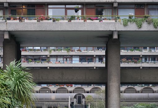 Balconies full of flowers
