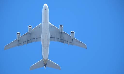 Plane flying overhead