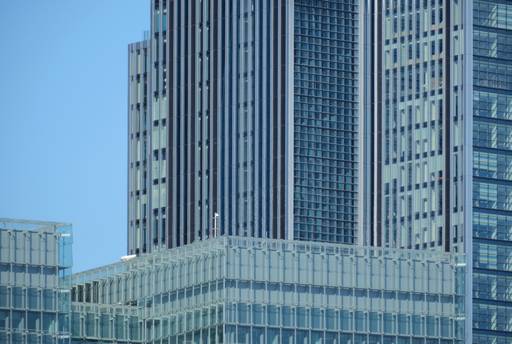 Multiple large skyscrapers together